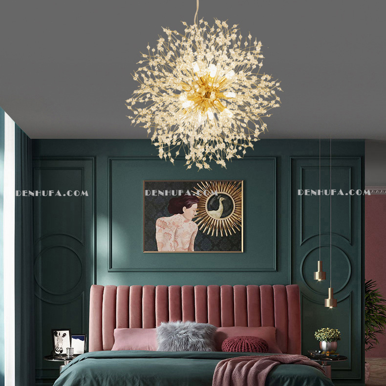 Đèn thả pha lê bồ công anh cao cấp HF2293 40cm