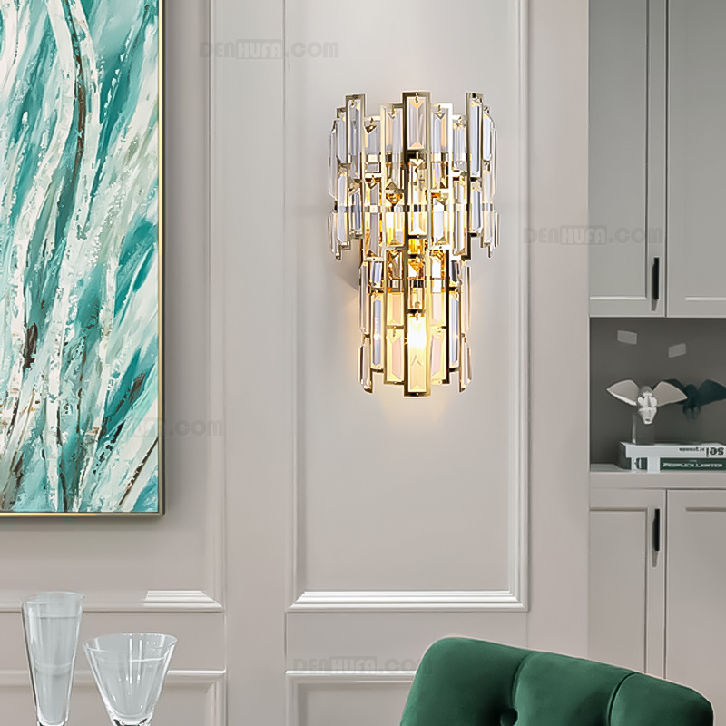Đèn tường trang trí khối pha lê cao cấp HF2312