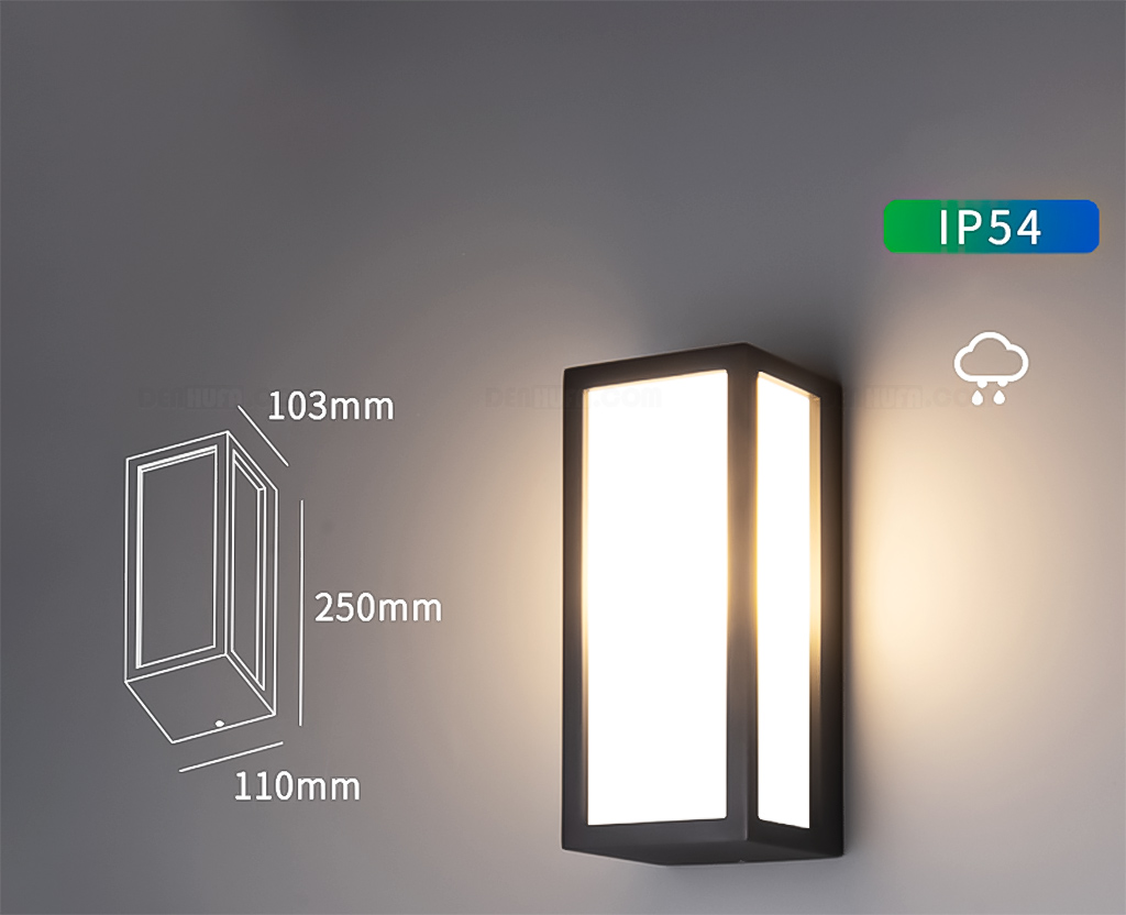 Đèn LED hắt tường chống nước ngoài trời hình chữ nhật HF2380