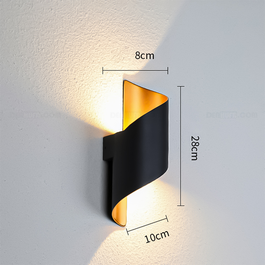 Đèn LED hắt tường chống nước ngoài trời hình xoắn ốc HF2377 - Ảnh 3
