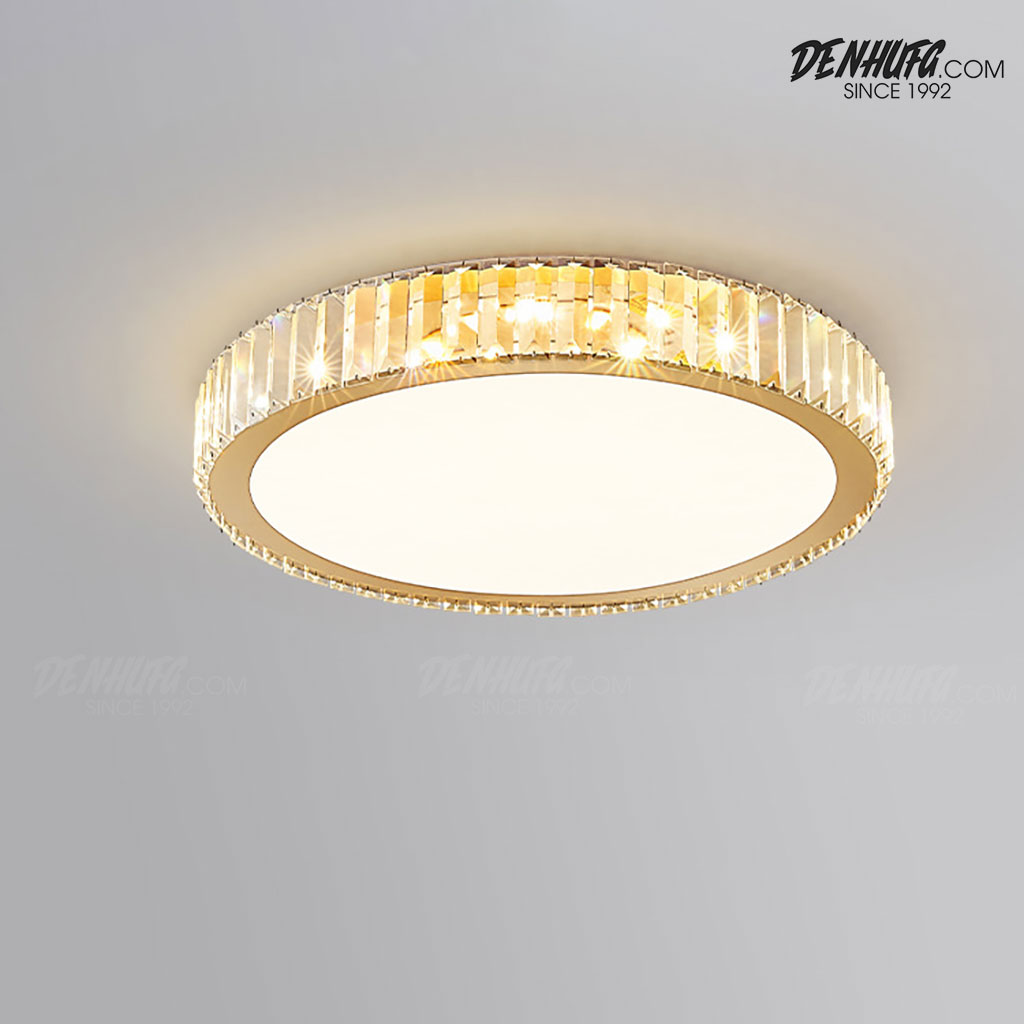 Đèn ốp trần pha lê trang trí phòng ngủ, phòng khách nhỏ, phòng trẻ em HF2420