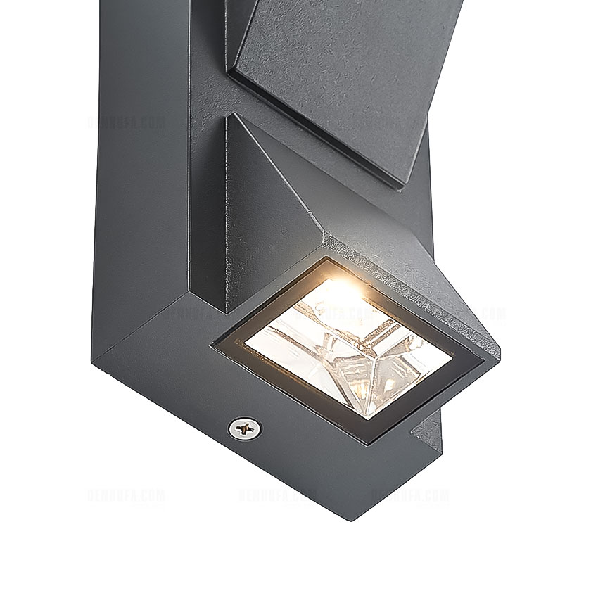 Đèn tường trang trí ngoài trời 2 đầu sáng hiện đại HF456
