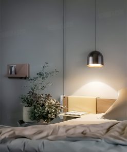 Đèn thả LED đen bóng cao cấp phong cách tối giản 13255