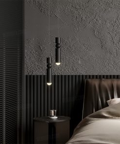 Đèn thả LED ống rọi thân đen sơn tĩnh điện 13245