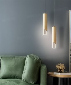 Đèn thả LED ống rọi thân vàng cao cấp 13246