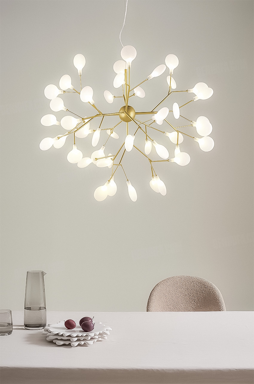 Đèn thả Hera 36 lá thủy tinh HF13111
