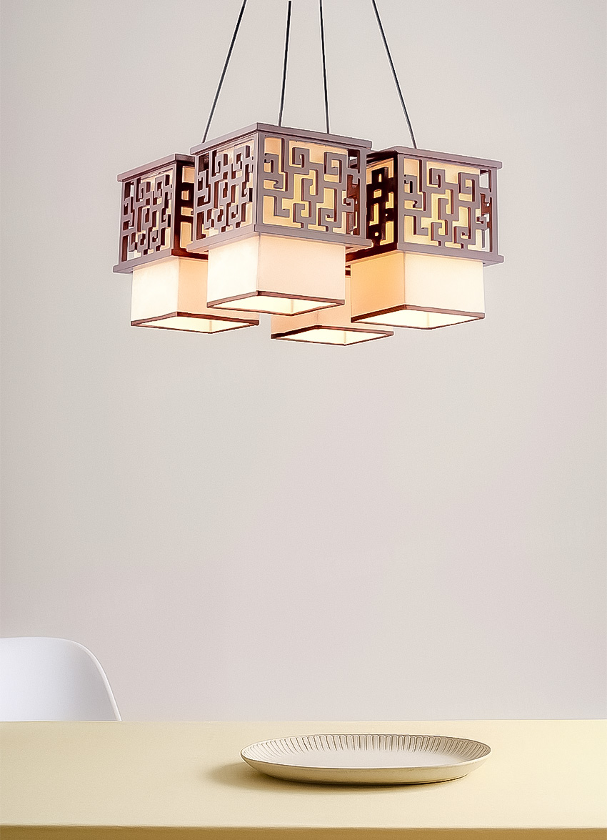 Đèn thả gỗ trang trí HF13116