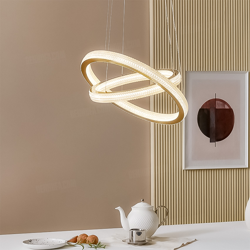 Đèn thả LED 2 vòng tròn cao cấp HF13019