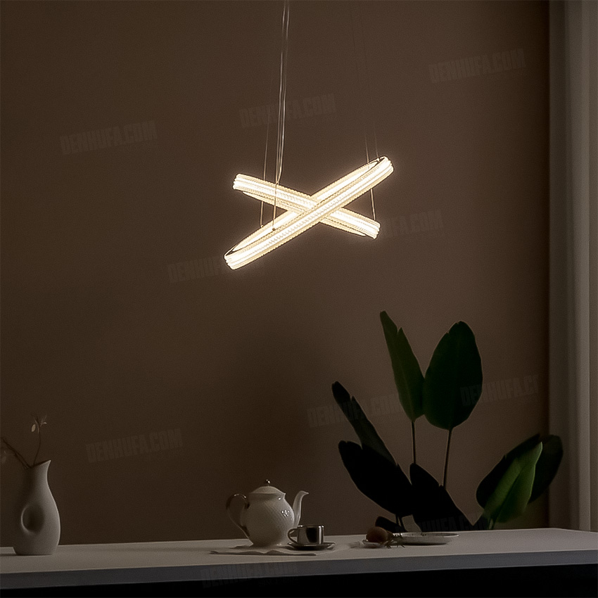Đèn thả LED 2 vòng tròn cao cấp HF13019