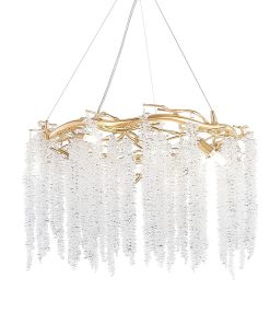 Đèn thả thủy tinh liễu rũ trang trí HF13032