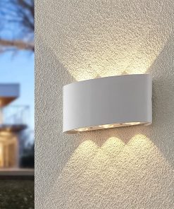 Đèn hắt tường 6 tia trang trí ngoài trời 13011
