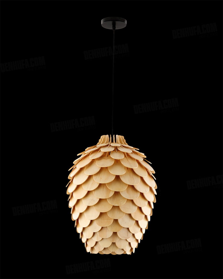 Đèn thả gỗ trang trí cao cấp HF12904