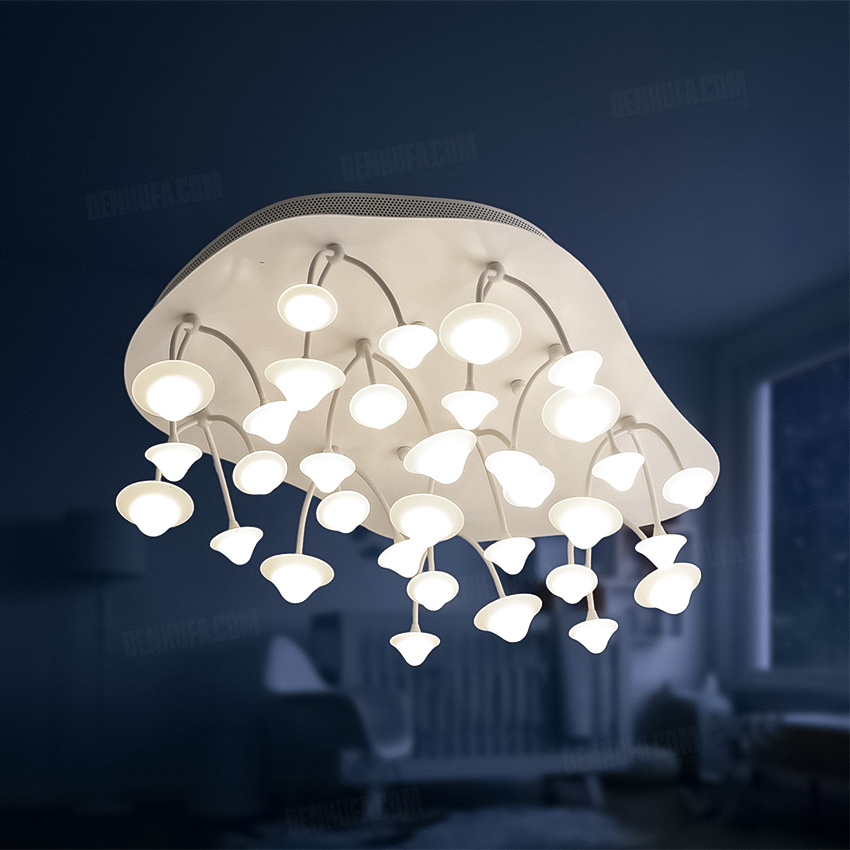 Đèn LED ốp trần Rừng Nấm trang trí hiện đại HF12668