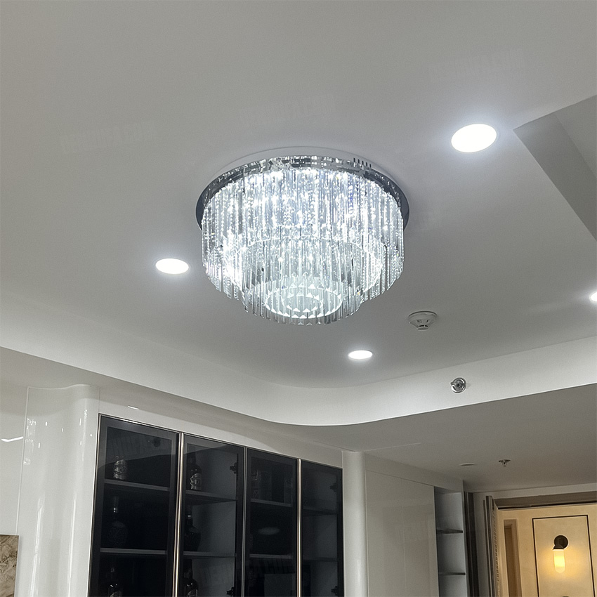 Đèn ốp trần pha lê cao cấp HF12717