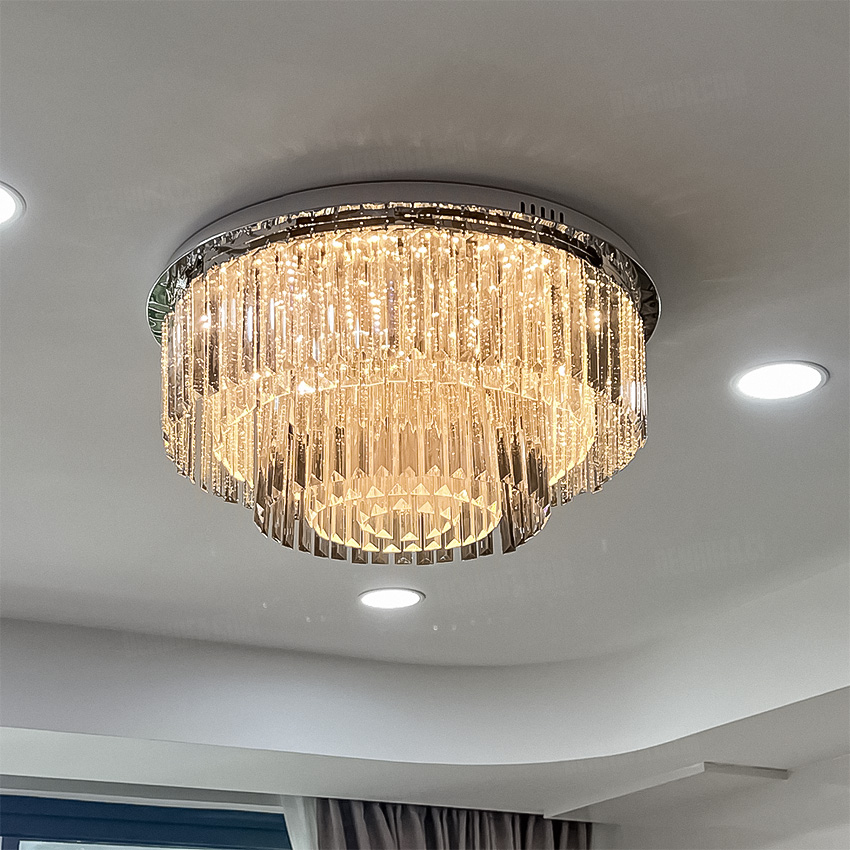 Đèn ốp trần pha lê cao cấp HF12717
