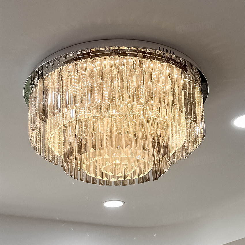 Đèn ốp trần pha lê cao cấp HF12717