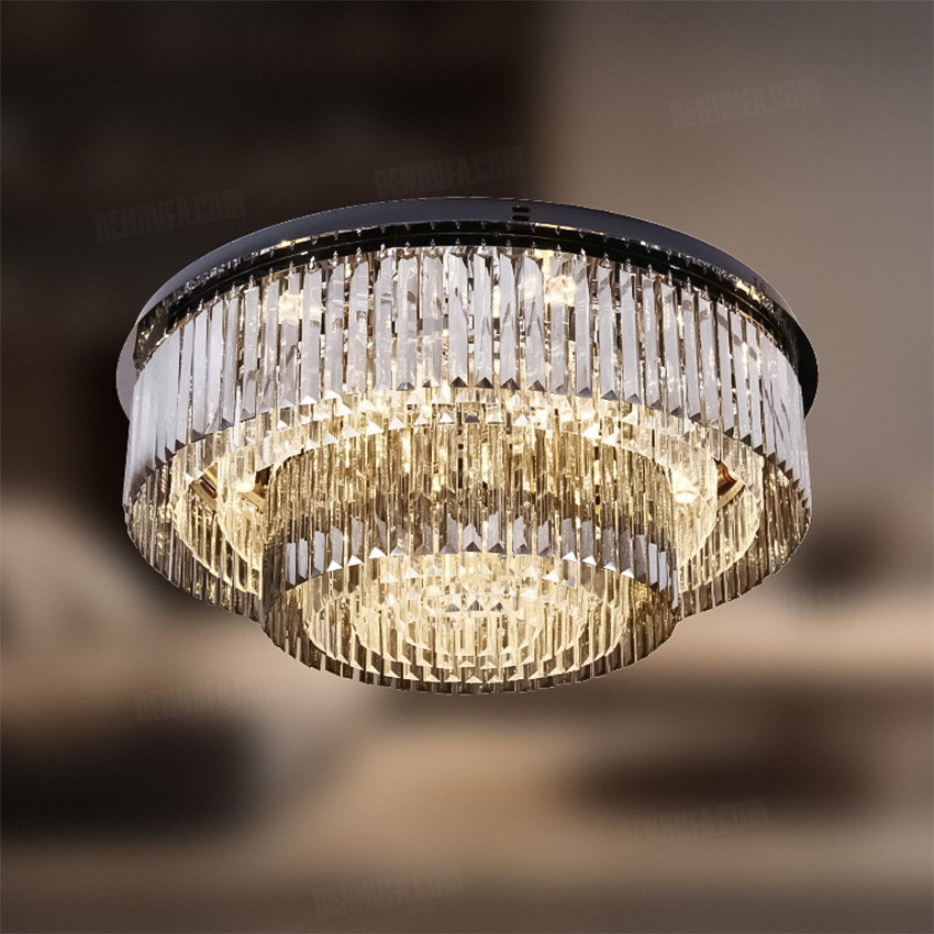 Đèn ốp trần pha lê cao cấp HF12717