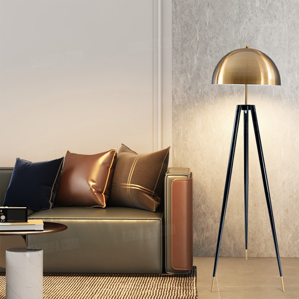 Đèn sàn trang trí 3 chân chụp nấm 14413 - Ảnh 4