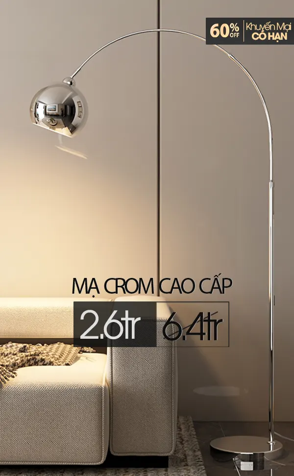 Đèn cây đứng trang trí sofa phòng khách cao cấp 14410