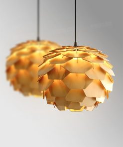 Đèn thả gỗ trang trí cao cấp HF16135