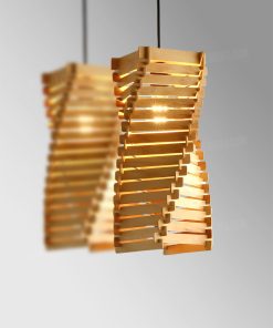 Đèn thả gỗ trang trí HF16136