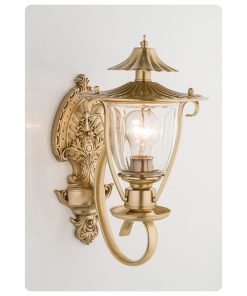 Đèn tường đồng cổ điển trang trí ngoài trời HF17773