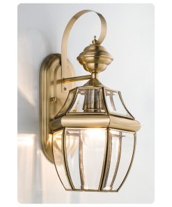 Đèn tường đồng trang trí ngoài trời HF17775
