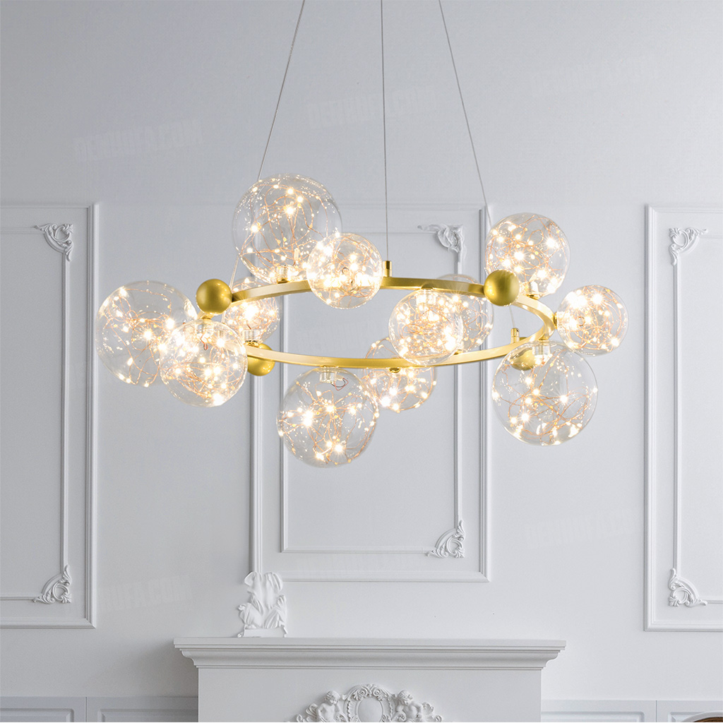 Đèn chùm thủy tinh HF17855