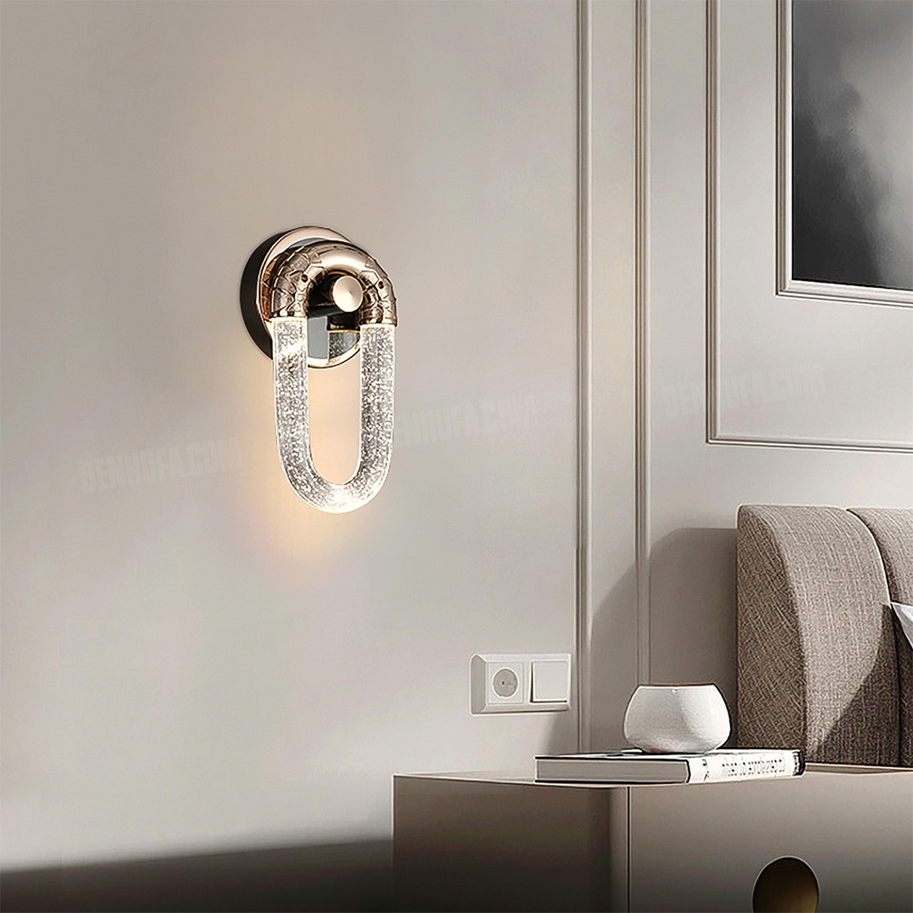 Đèn tường pha lê nguyên khối cao cấp HF19153