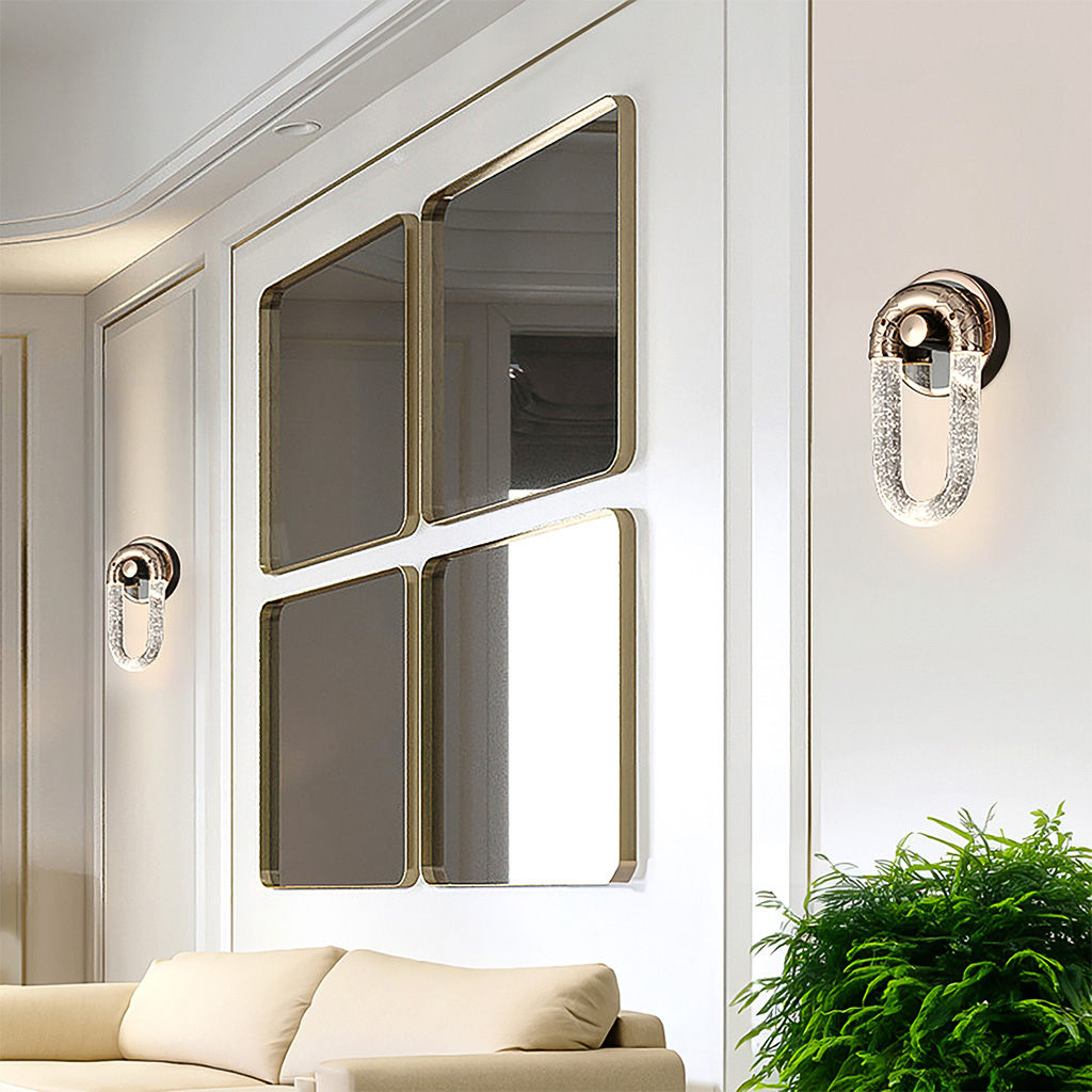 Đèn tường pha lê nguyên khối cao cấp HF19153