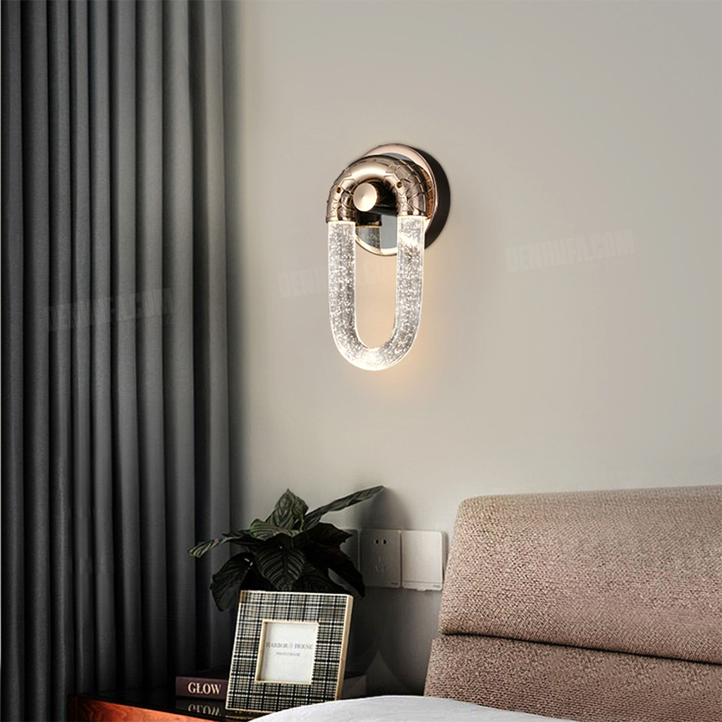 Đèn tường pha lê nguyên khối cao cấp HF19153