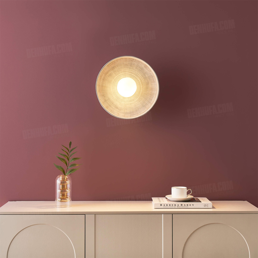 Đèn gắn tường phong cách gốm sứ Wabi-sabi HF18939