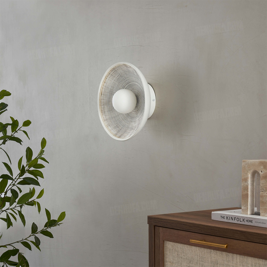 Đèn gắn tường phong cách gốm sứ Wabi-sabi HF18939